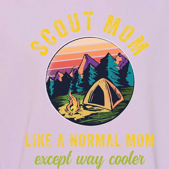 Scout Mom Scouting Troop Leader Camping Lovers Garment-Dyed Sweatshirt