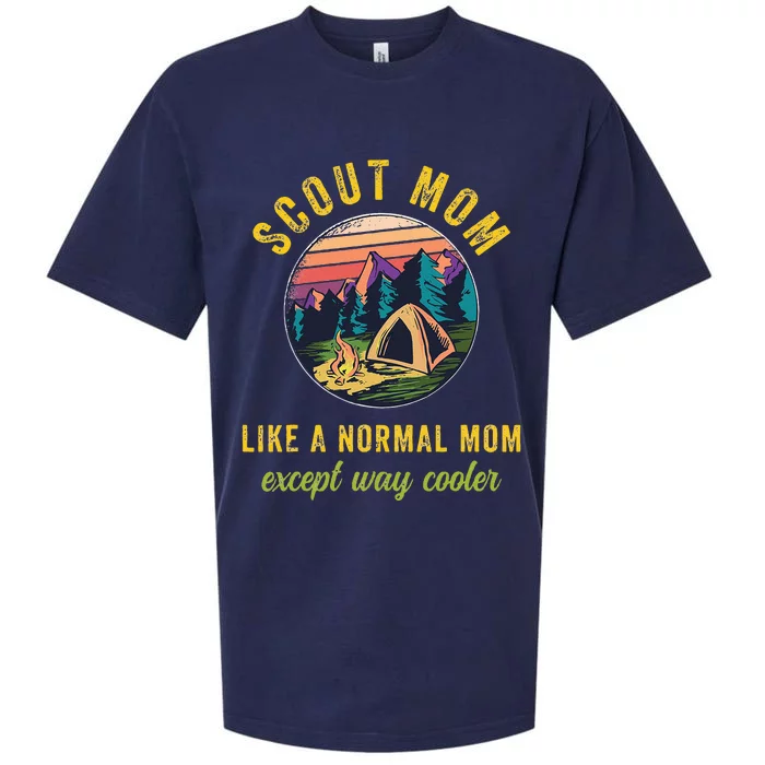 Scout Mom Scouting Troop Leader Camping Lovers Sueded Cloud Jersey T-Shirt