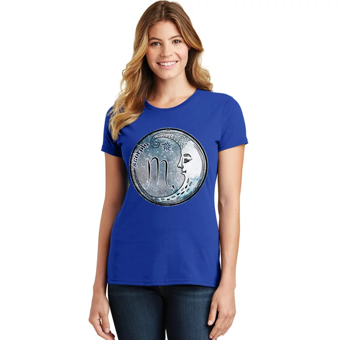 Scorpio Moon Sign Astrology Boho Hippie Zodiac Symbol Gift Women's T-Shirt