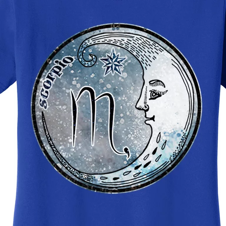 Scorpio Moon Sign Astrology Boho Hippie Zodiac Symbol Gift Women's T-Shirt