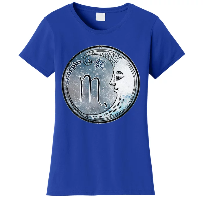 Scorpio Moon Sign Astrology Boho Hippie Zodiac Symbol Gift Women's T-Shirt