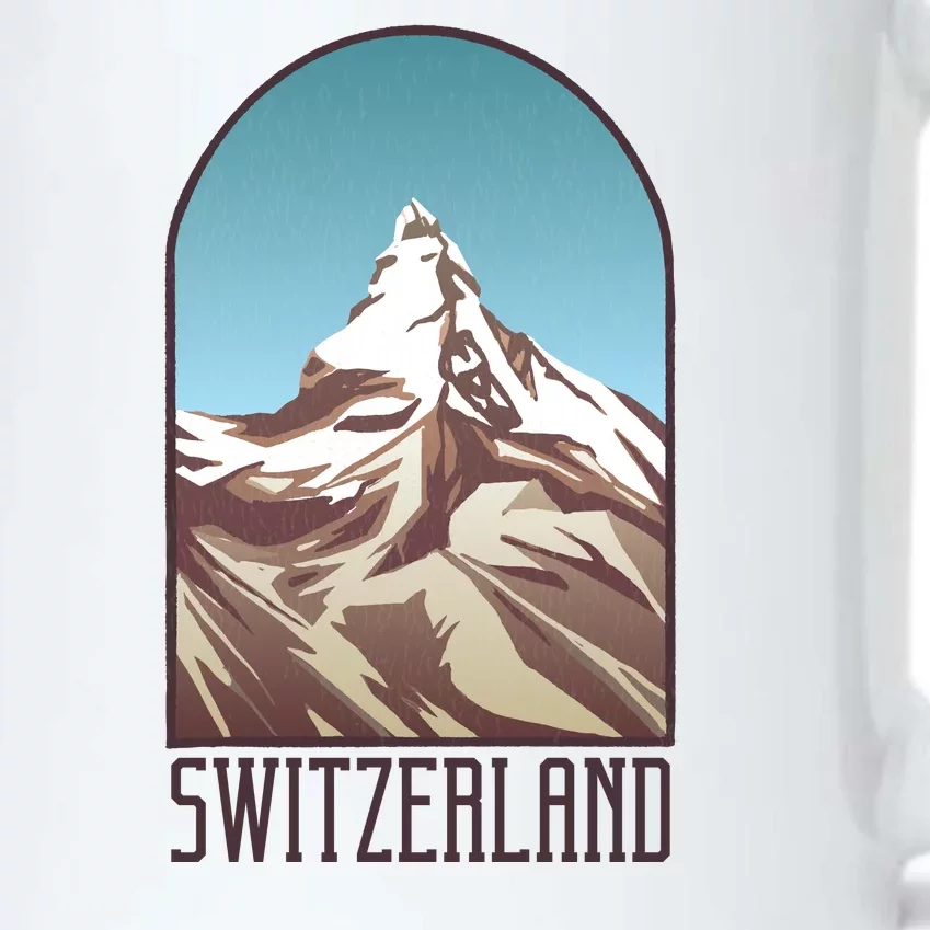 Switzerland Mountain Black Color Changing Mug