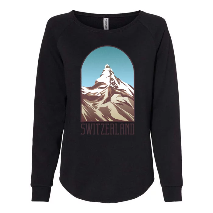 Switzerland Mountain Womens California Wash Sweatshirt