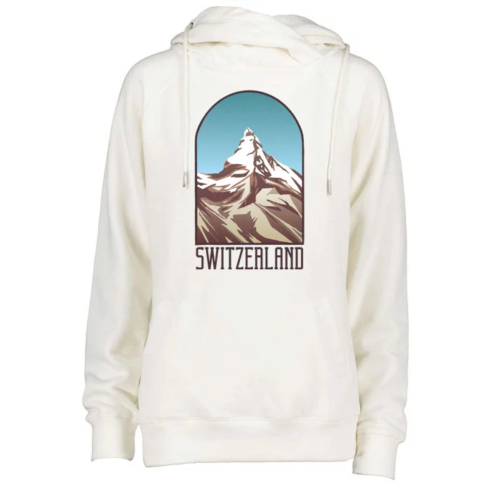 Switzerland Mountain Womens Funnel Neck Pullover Hood