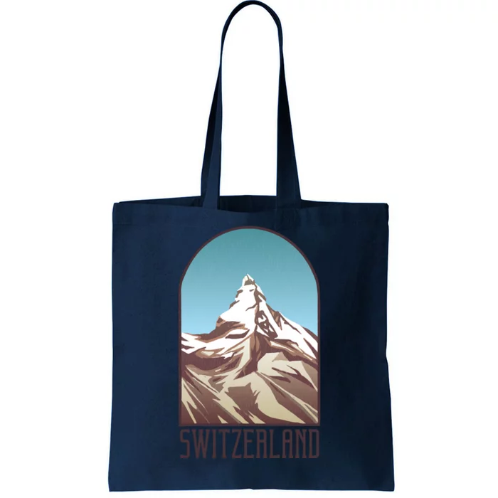 Switzerland Mountain Tote Bag