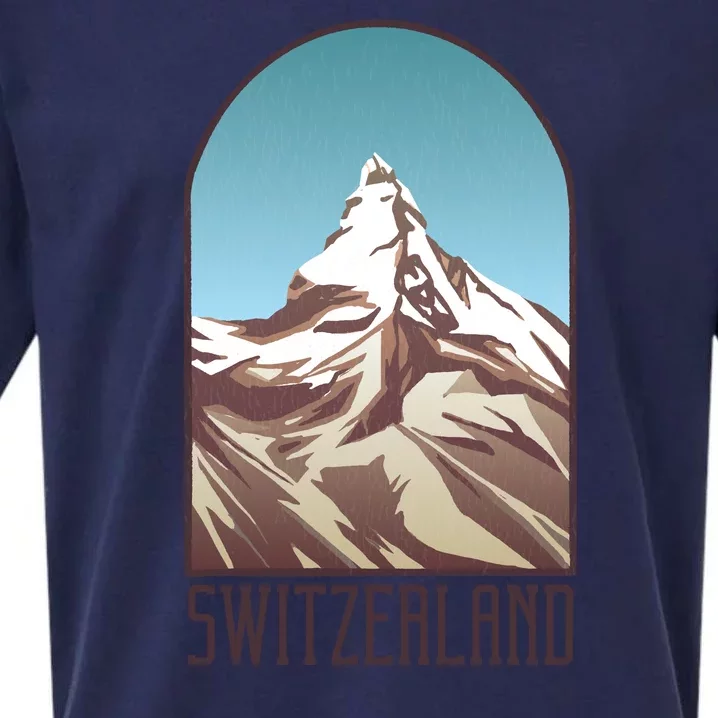 Switzerland Mountain Sueded Cloud Jersey T-Shirt