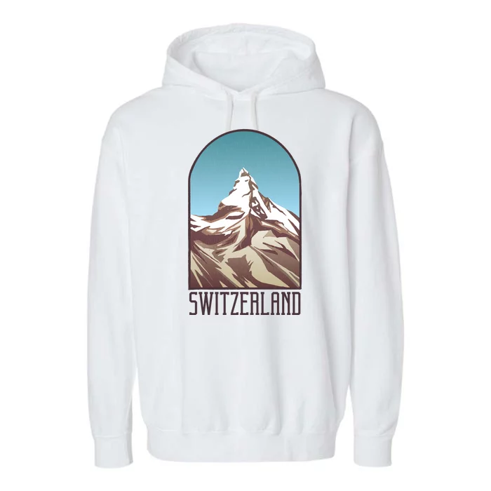 Switzerland Mountain Garment-Dyed Fleece Hoodie