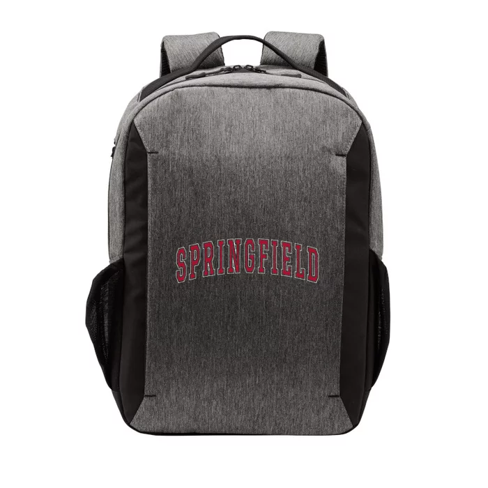 Springfield Massachusetts Souvenir Sport College Style Text Vector Backpack