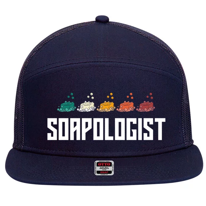 Soap Making Soap Maker Soapologist Cool Gift 7 Panel Mesh Trucker Snapback Hat