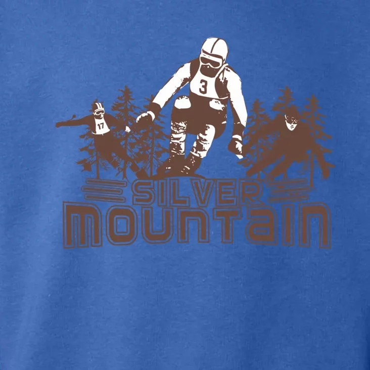 Silver Mountain Skiing Ski Gift Toddler Hoodie