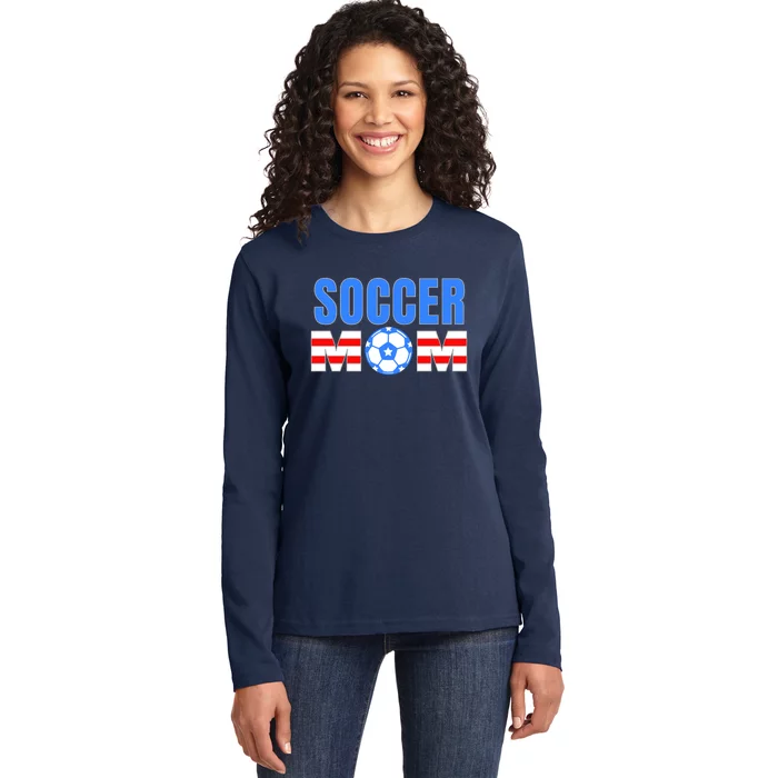 Soccer Mom Ladies Long Sleeve Shirt