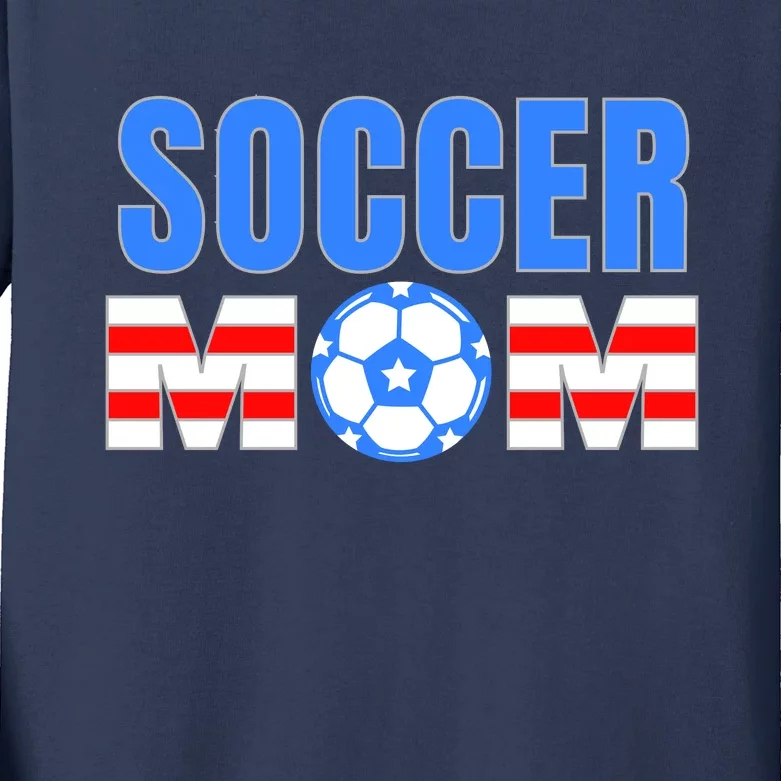 Soccer Mom Kids Long Sleeve Shirt