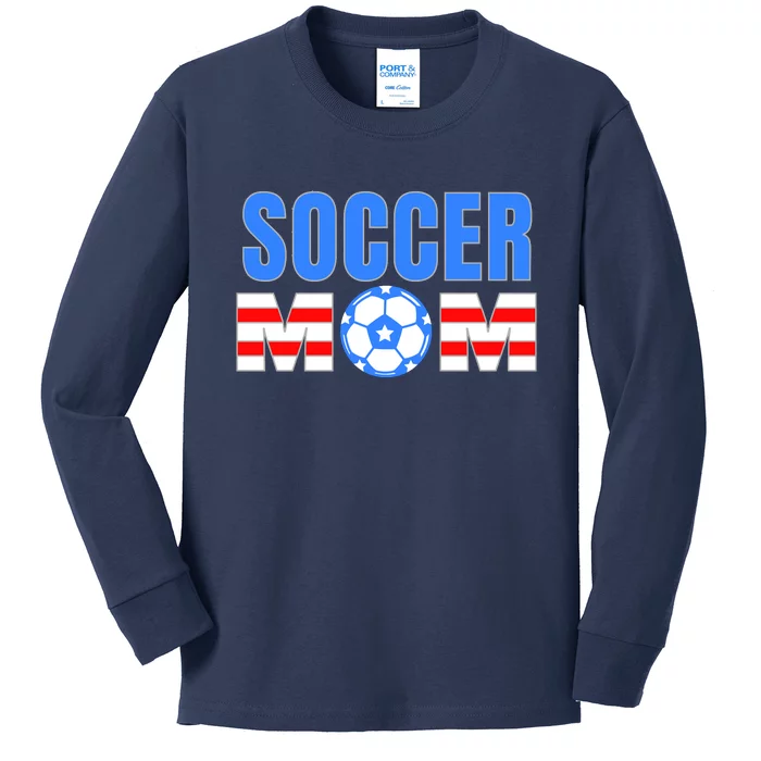 Soccer Mom Kids Long Sleeve Shirt