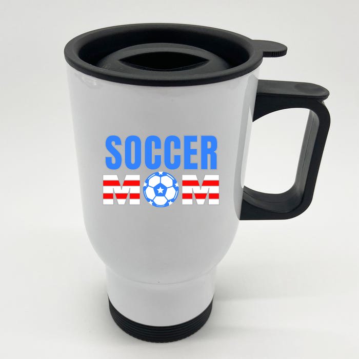 Soccer Mom Front & Back Stainless Steel Travel Mug