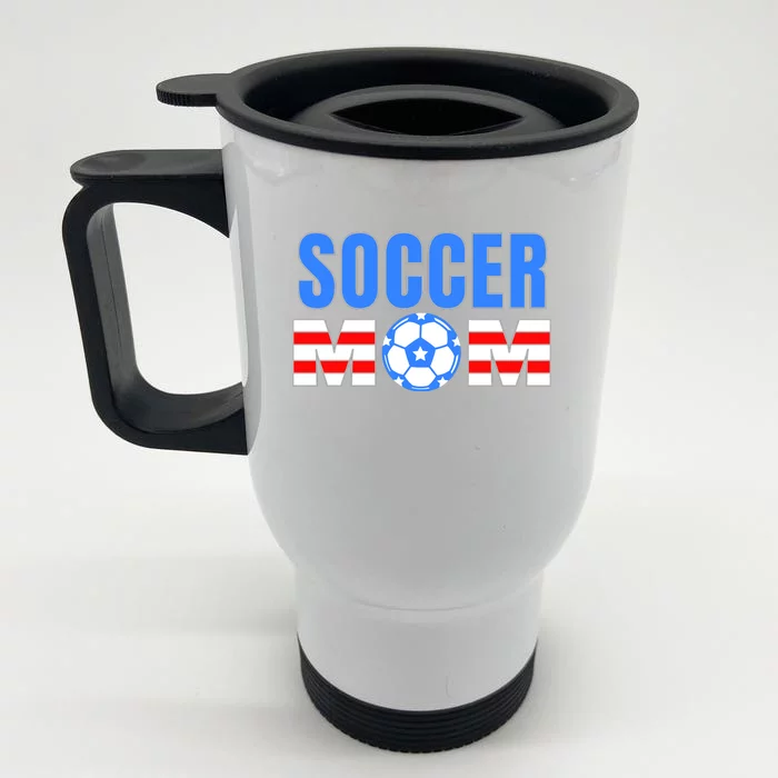 Soccer Mom Front & Back Stainless Steel Travel Mug