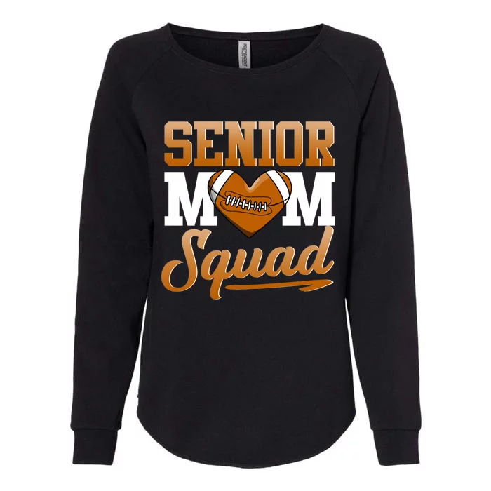 Senior Mom Squad American Football Rugby Gift Womens California Wash Sweatshirt