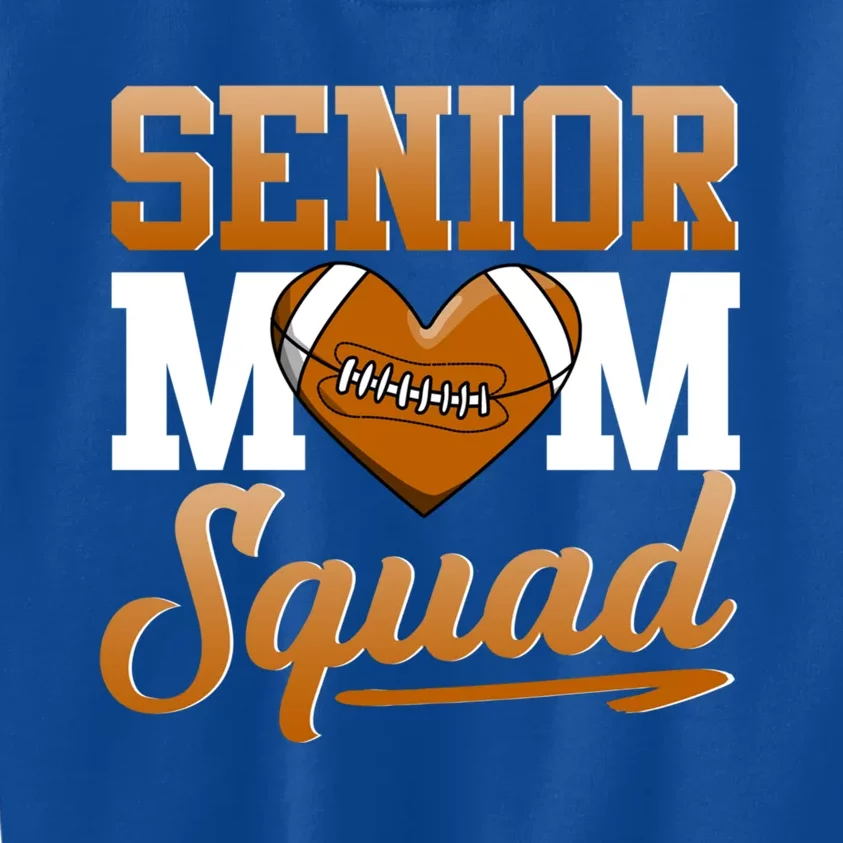 Senior Mom Squad American Football Rugby Gift Kids Sweatshirt