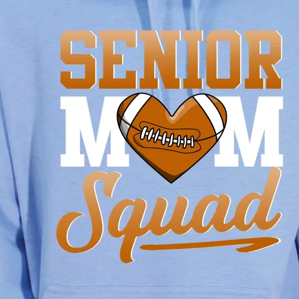 Senior Mom Squad American Football Rugby Gift Unisex Surf Hoodie