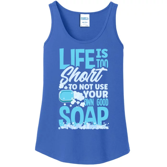 Soap Making Soap Maker Funny Quote Gift Ladies Essential Tank