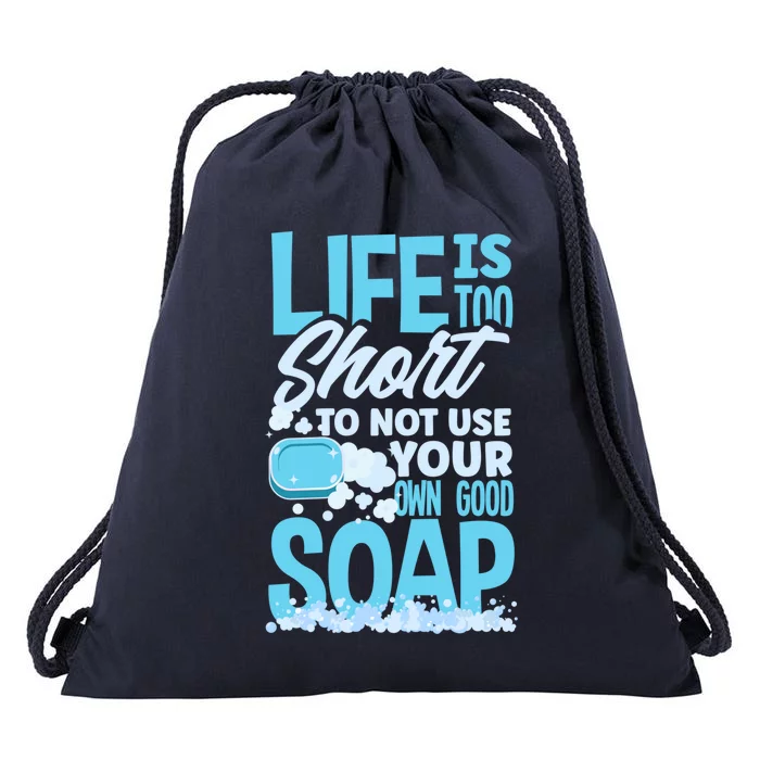 Soap Making Soap Maker Funny Quote Gift Drawstring Bag