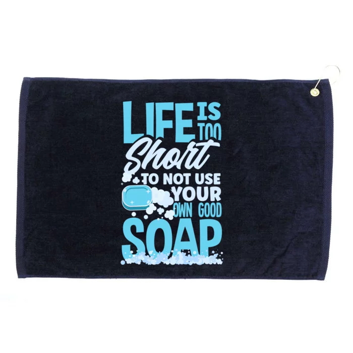 Soap Making Soap Maker Funny Quote Gift Grommeted Golf Towel