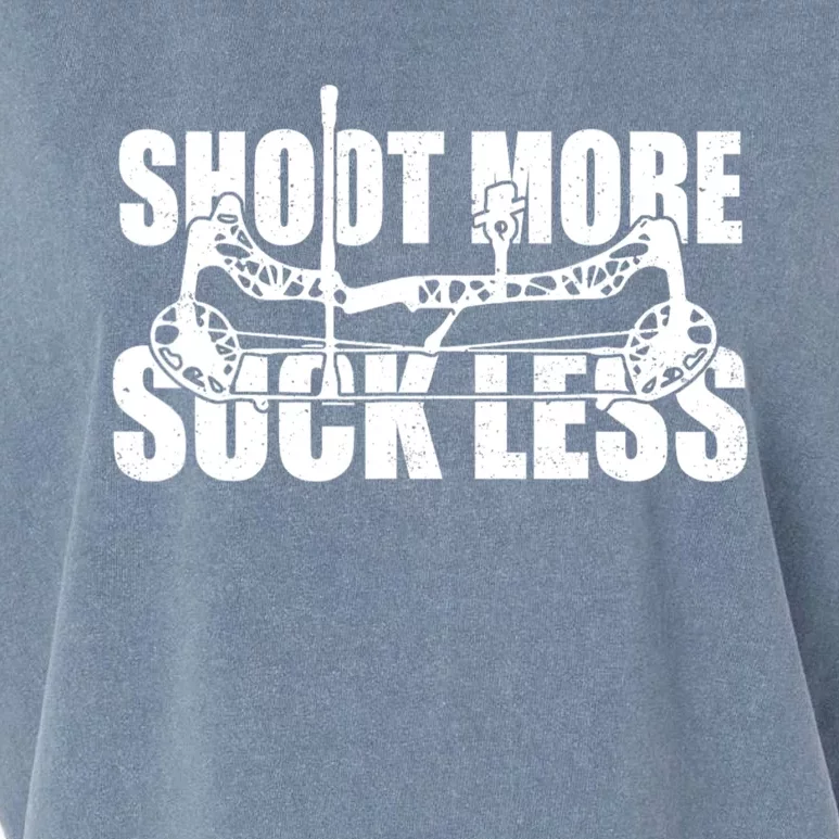 Shoot More Suck Less Funny Hunting Lovers Garment-Dyed Women's Muscle Tee