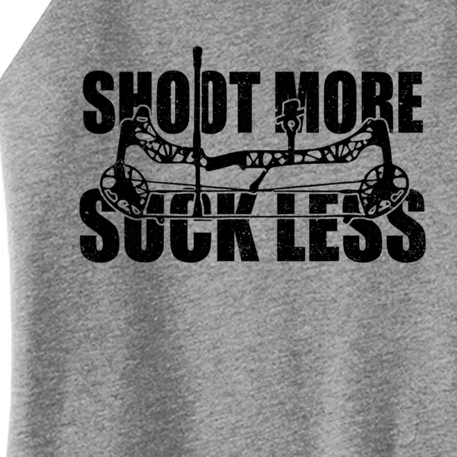 Shoot More Suck Less Funny Hunting Lovers Women’s Perfect Tri Rocker Tank