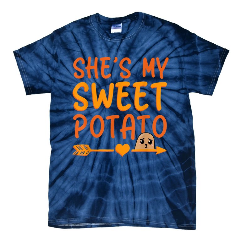 Shes My Sweet Potato I Yam Set Thanksgiving Couples Matching Tie-Dye T-Shirt