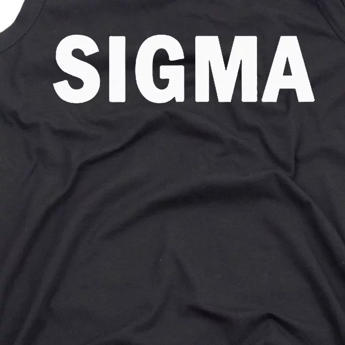 Sigma Male Simple Minimal Loner Lone Wolf Alpha Introvert Tank Top