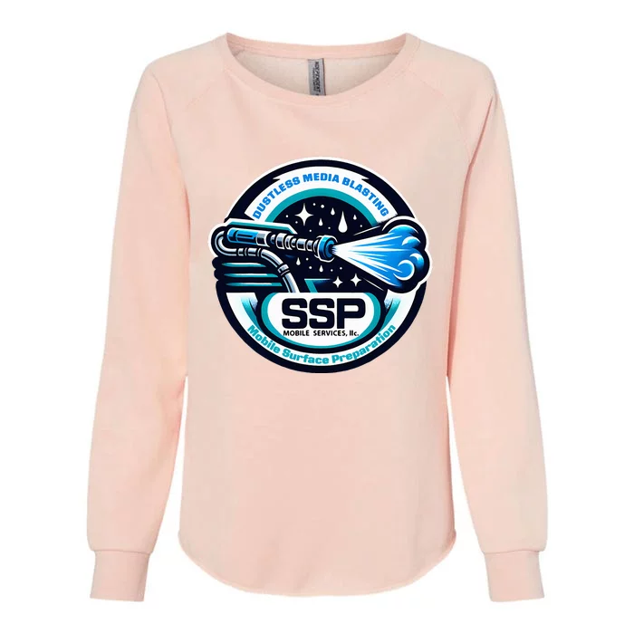 Ssp Mobile Services Dustless Blasting Surface Preparation Womens California Wash Sweatshirt