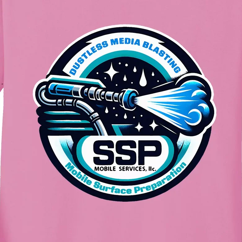 Ssp Mobile Services Dustless Blasting Surface Preparation Kids Long Sleeve Shirt