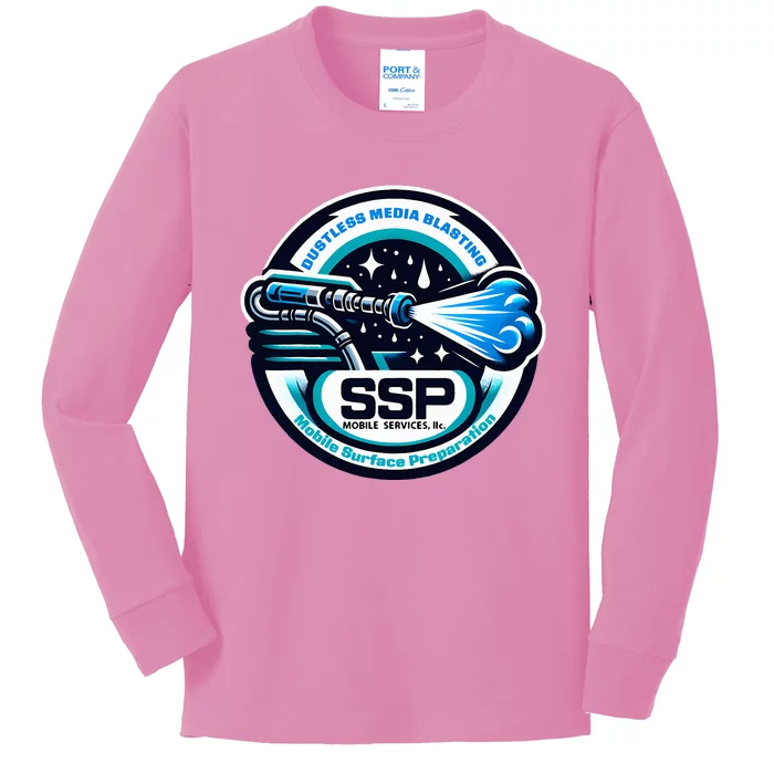 Ssp Mobile Services Dustless Blasting Surface Preparation Kids Long Sleeve Shirt