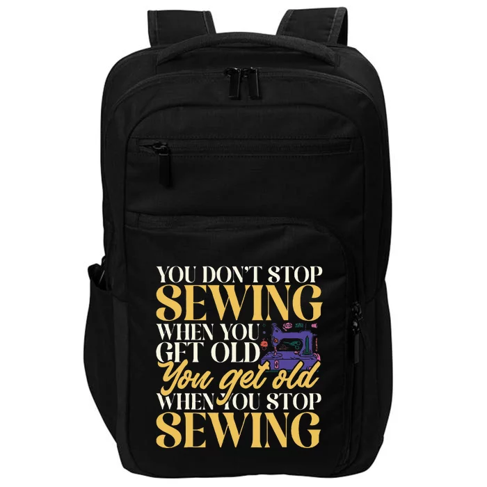 Sewing Machine Seamstress Quilting Sewing Impact Tech Backpack