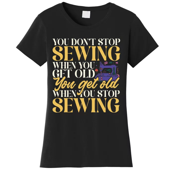 Sewing Machine Seamstress Quilting Sewing Women's T-Shirt