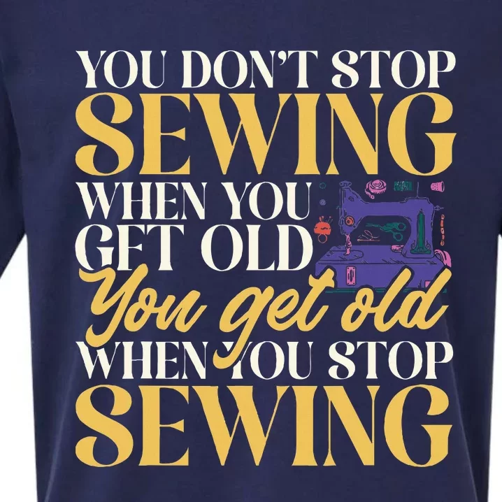 Sewing Machine Seamstress Quilting Sewing Sueded Cloud Jersey T-Shirt