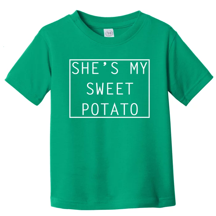 SheS My Sweet Potato I Yam Thanksgiving Graphic Toddler T-Shirt