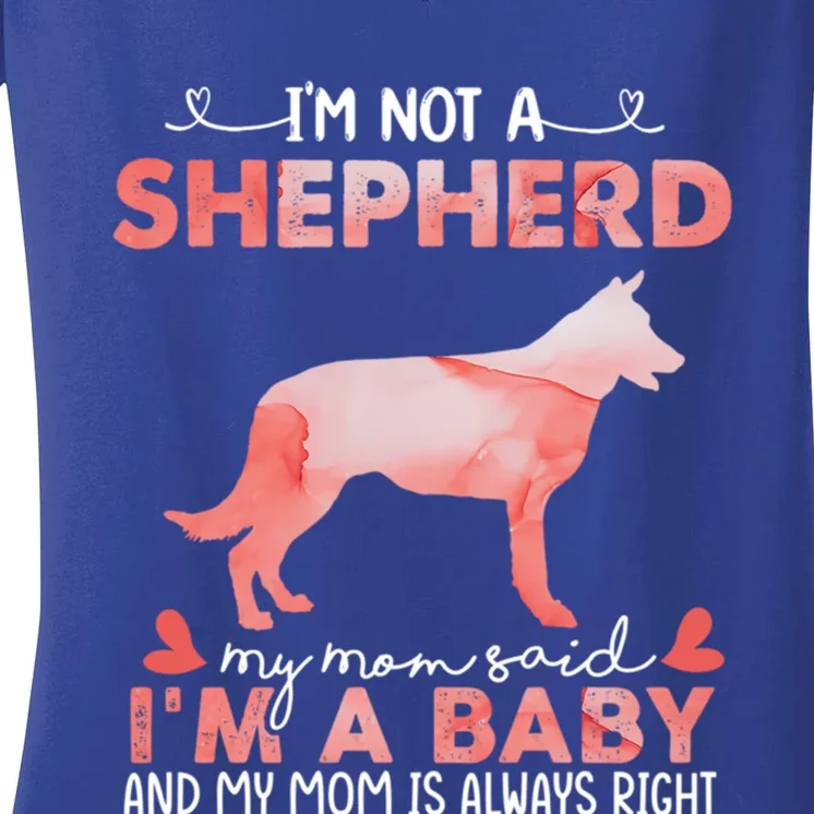 Shepherd Mom Said Funny Shepherd Dog Lover Christmas Funny Gift Women's V-Neck T-Shirt