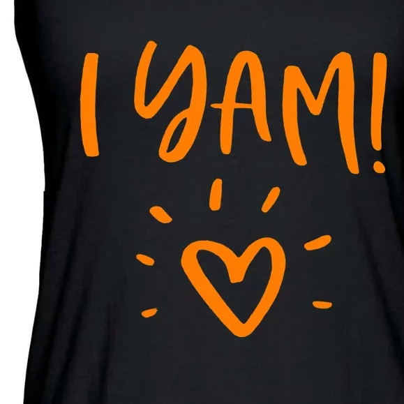 She's My Sweet Potato I Yam Set Couples Thanksgiving Ladies Essential Flowy Tank