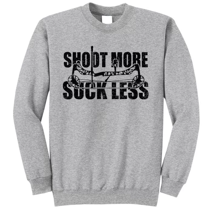 Shoot More Suck Less Funny Hunting Lover Hunter FatherS Day Tall Sweatshirt