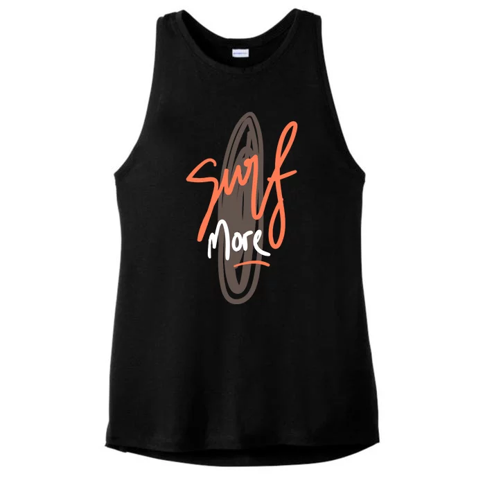 Surf More Ladies Tri-Blend Wicking Tank