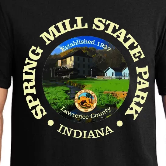 Spring Mill State Park Indiana Funny Hiking State Parks Pajama Set