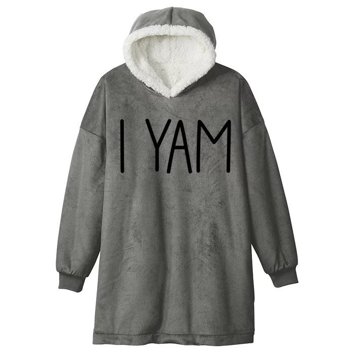 SheS My Sweet Potato I Yam Set Couples Thanksgiving Hooded Wearable Blanket