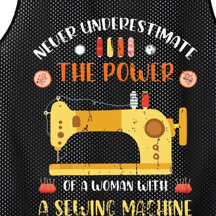 Sewing Machine Seamstress Sewer Women Girl Quilting Sewing Mesh Reversible Basketball Jersey Tank