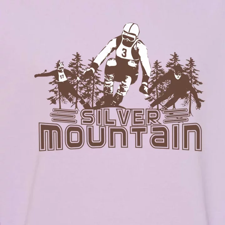 Silver Mountain Skiing Ski Gift Garment-Dyed Sweatshirt