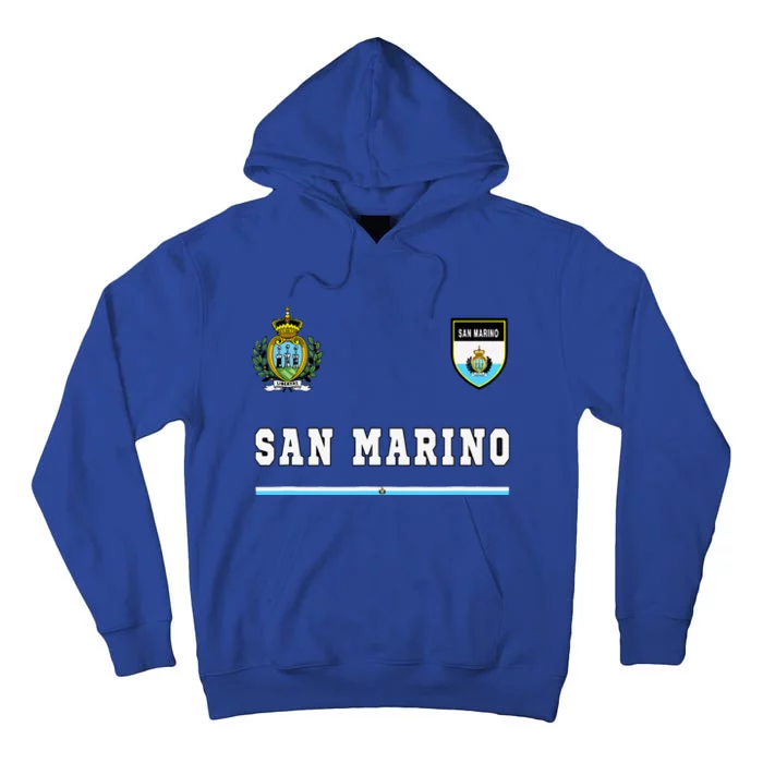 San Marino Sportsoccer Jersey Flag Football Tall Hoodie