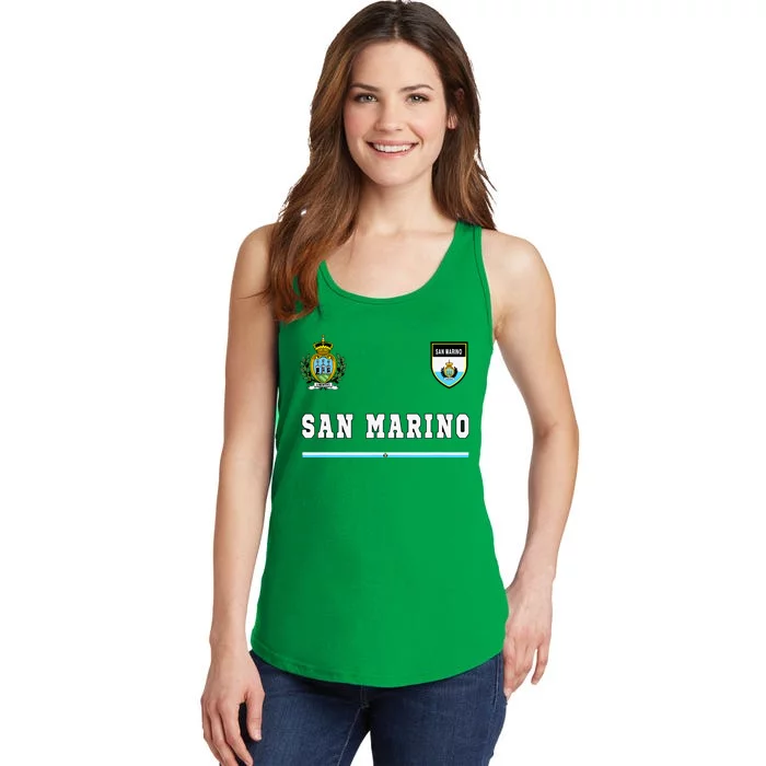 San Marino Sportsoccer Jersey Flag Football Ladies Essential Tank