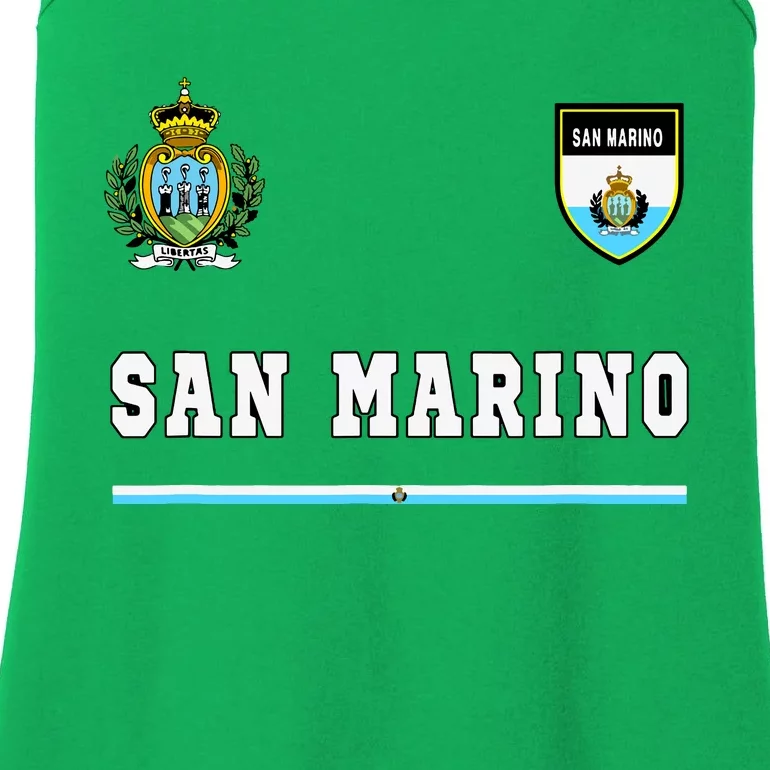 San Marino Sportsoccer Jersey Flag Football Ladies Essential Tank