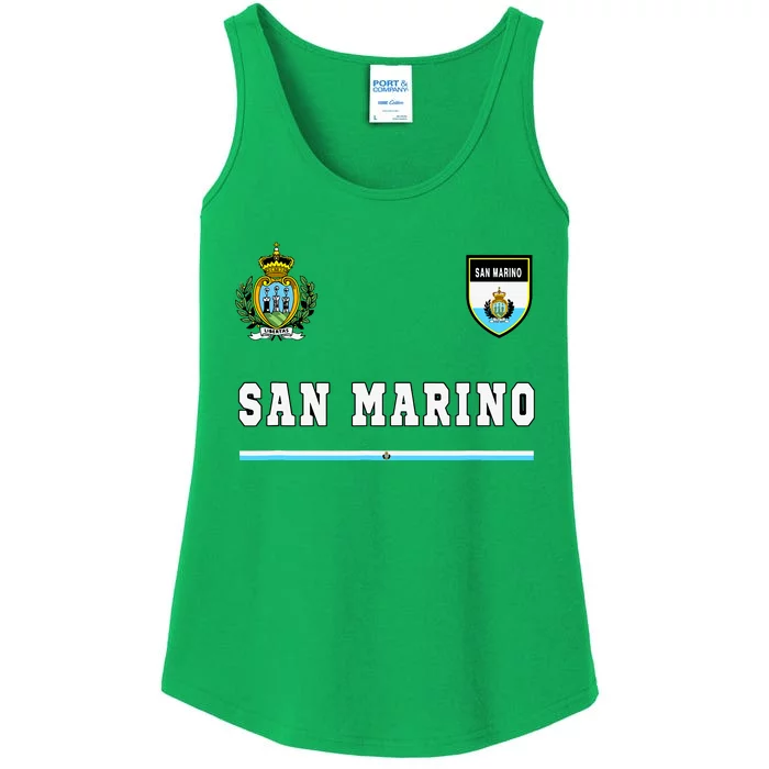 San Marino Sportsoccer Jersey Flag Football Ladies Essential Tank