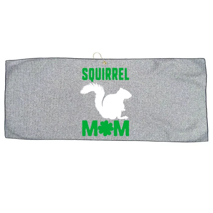 Squirrel Mom St Patricks Squad Woodland Nuts Nature Gift Large Microfiber Waffle Golf Towel