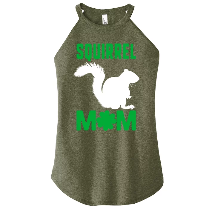 Squirrel Mom St Patricks Squad Woodland Nuts Nature Gift Women’s Perfect Tri Rocker Tank